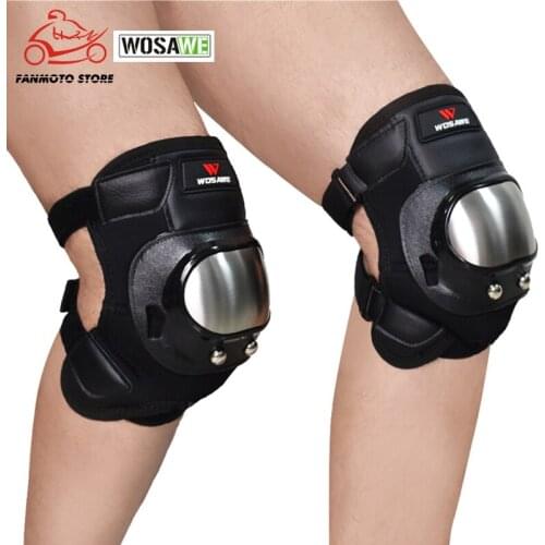 WOSAWE Motorcycle Knee Pads Skateboard Riding Motocross Armor Bike Cycling Knee Brace Protector Motorbike Knee Protective Gear