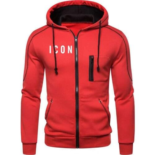 Men autumn/winter ICON black and white letterprint casual sports sweatshirt young men pullover hoodie casual couple trend