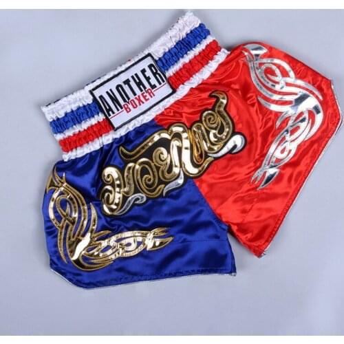 2021 Mens Boxing Shorts Competition Training Embroidery Muay Thai Shorts MMA Martial Arts Fighting Boxing Pants Sweatpants