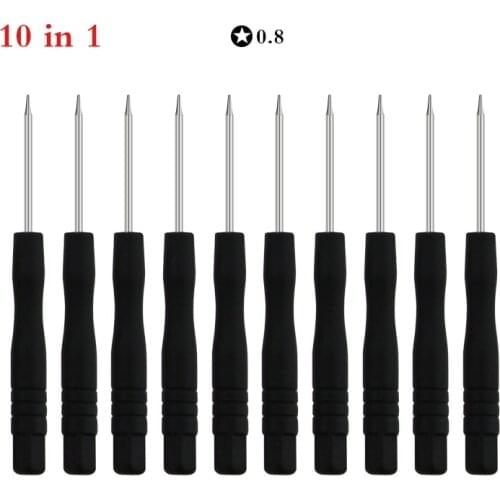 UANME 10PCS/LOT 0.8mm Mini Torx Screwdriver Set For iPhone Samsung Huawei Cell Phone Repair Tools
