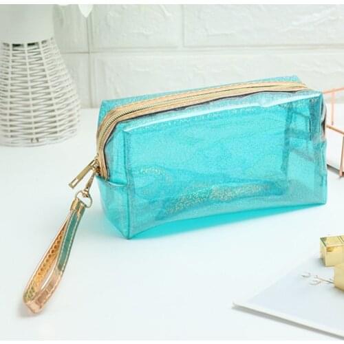 New Women Make up bag Transparent Cosmetic bags Portable wash bags Large capacity Storage bag