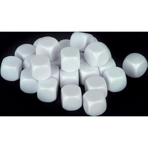 40PCS/SET Blank Dice Acrylic Digital Dice Puzzle Game Send Children 4 Sided Dice DIY Game