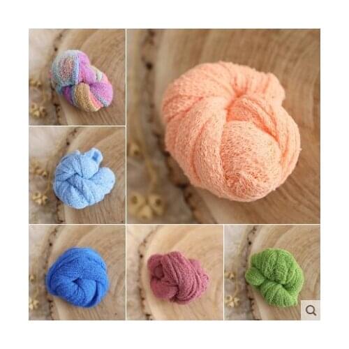 Newborn photography props pure cotton high elastic wrap cloth wrap cloth blanket blanket bedding baby