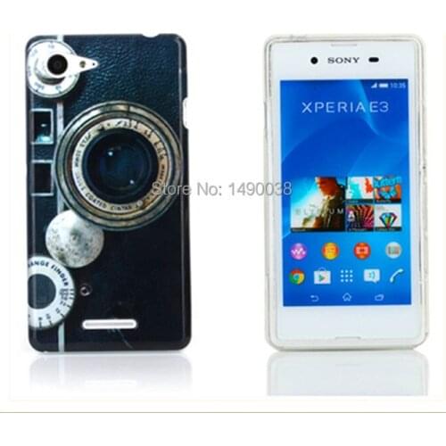 Retro Cassette Silicon Sexy Leopard Zebra Pattern Flower Heart Style Soft Back Cover Case For Sony Xperia E3 Free