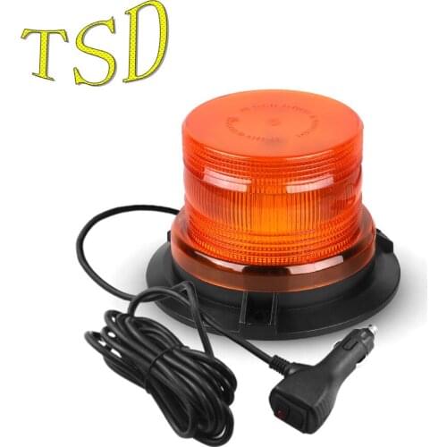 Rotating Amber Emergency Beacon DC12-24V E9 Ambulance Strobe Warning Lamp Magnetic Caution Light Waterproof IP65 R65