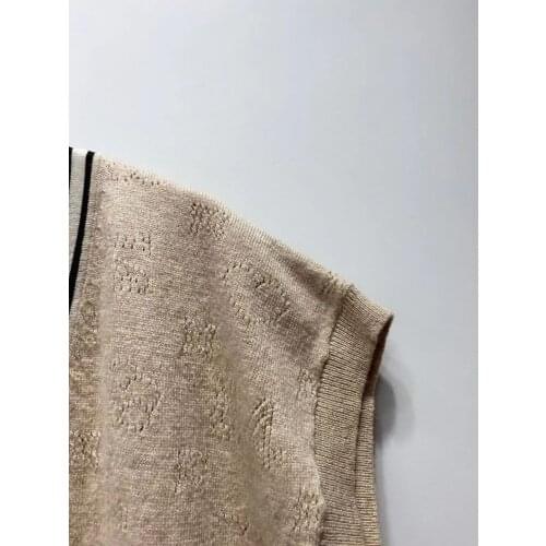 Womens V-Neck Knitted Vest Hollow Out Stripes Sleeveless Sweaters 2021 New Early Autumn Female Casual Pullover Tops