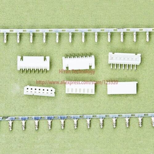 100sets/lot) connector XH2.54 7Pin 90degrees Pitch:2.54MM 0.1inch 7AW Pin Header + Terminal + Housing XH2.54-7P