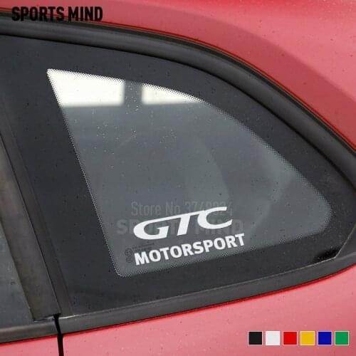 12 Pairs Customizable GTC Car Stickers Decal Car-Styling For Opel Astra H Insignia Corsa Vectra Zafira Mokka Meriva Accessories