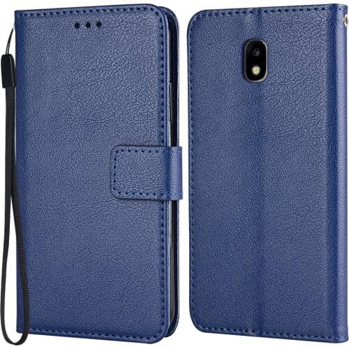 Wallet Case For OnSamsung Galaxy J5 2017 Duos Stand Leather Case Card Slots Book caseWith Hand Rope