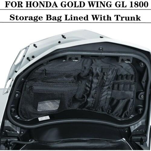 FOR HONDA GOLD WING GL 1800 Goldwing 1800 2018-2020 Motorcycle Lined Rear Luggage Storage Bag Tool Bag Rear Tail Bag