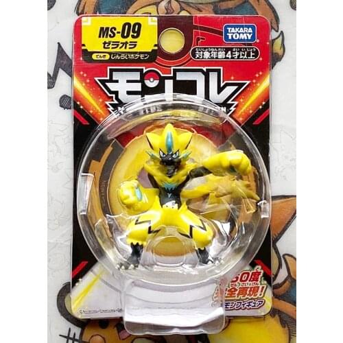 TAKARA TOMY Genuine Pokemon Sword and Shield MC MS-09 EMC Zeraora Out-of-print Limited Rare Action Figure Model Toys