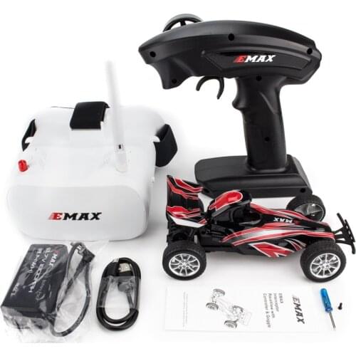 Emax Interceptor FPV Racing Car 2.4G Radio Control High Speed With Camera Goggle Glasses RC Car 2~3S RTG Version For Kids Gift