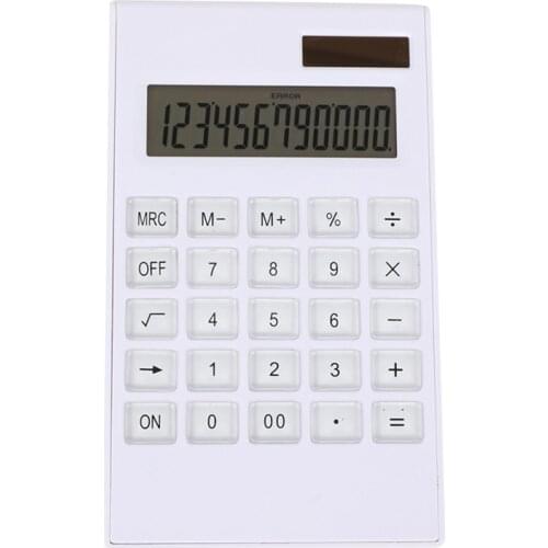 Dual Power Calculator, Standard Function Desktop Electronic Calculators 12 Digit Large LCD Display for Daily Basic Office