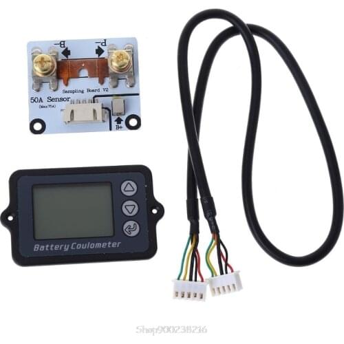 DC 8-80V 50A Battery Coulometer TK15 Battery Tester for LiFePo Coulomb Counter Au27 20 Dropship