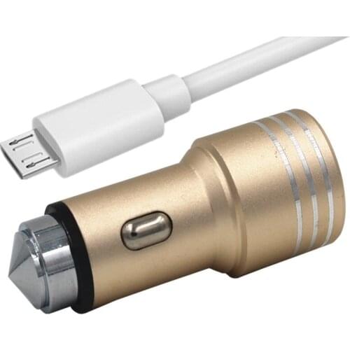 Lungfish 24W Dual USB Car Charger PowerDrive 2 + 0.3m Micro USB