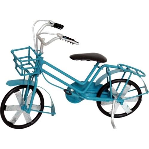 Metal Bike Model Bicycle Miniature Toys for Vintage Iron Art Tabletop Ornament Toys Photo Props Decoration