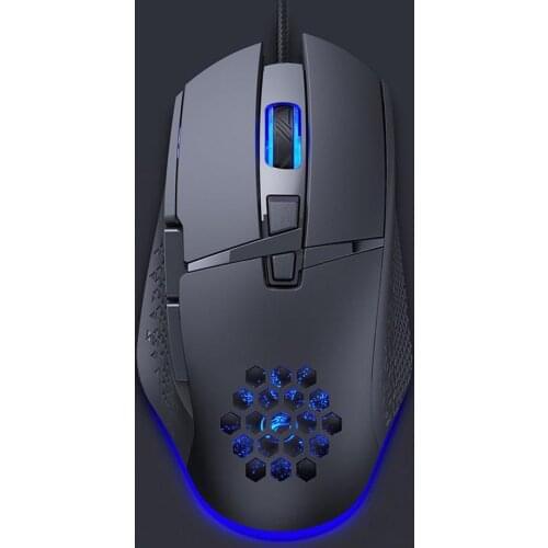 Gaming Mouse Wired 7200 DPI Adjustable Mouse 4-speed 7 Programmable Buttons LED Honeycomb USB Computer Mice For PC