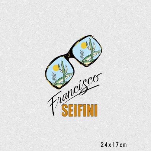 Fasion Men Letter Patches Hot Heat Transfer Cloth Printing Sticker DIY Iron On Clothing Bag Shoes Customization Logo