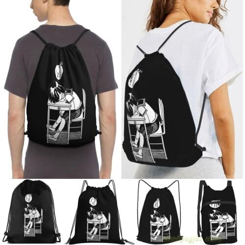 Nazo No Kanojo X Mysterious Girlfriend X Sleeping Urabe Men Travel Sports Gym Bag Women Drawstring Bags Sackpack Backpack