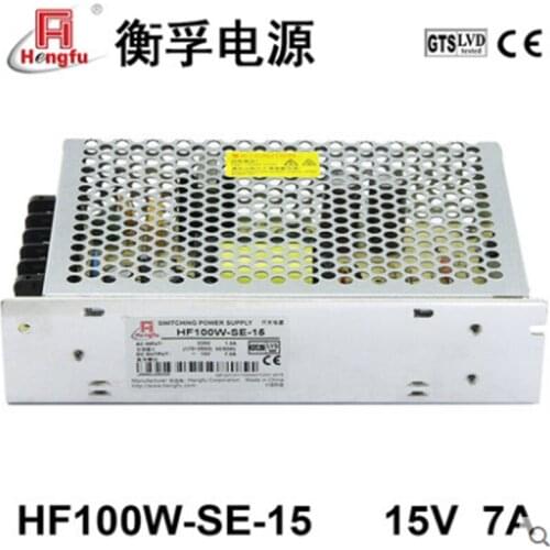 New Hengfu DC15V 7A Singe Channel Output Switching Power Supply HF100W-SE-15 Charger