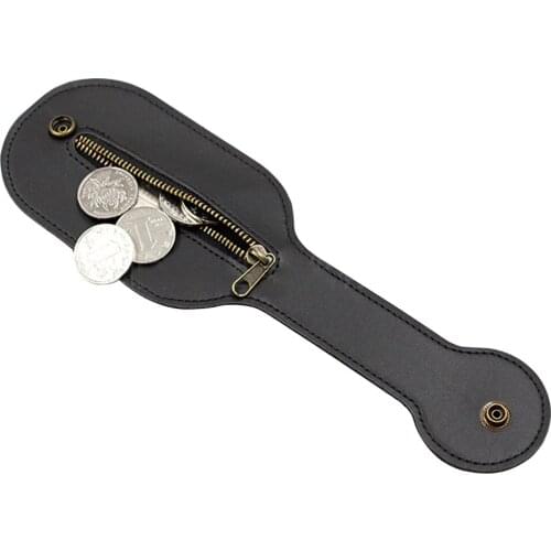 Boston Racket Gift Big Capacity Coin Purse Vintage Change Bag EDC Tool Zipper Multifunctional PU Leather Mini Wallet Pocket