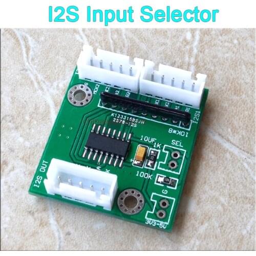 I2S IIS Input Selector 2 Ways I2S Input 1 Way Out For AK4497EQ AK4493 ES9038PRO ES9028 DAC USB Interface Can Be Buffer