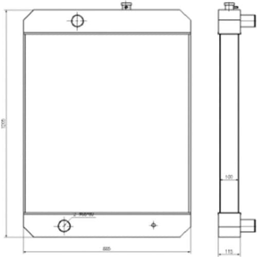 Water Radiator Core ASS'Y 7Y-1362 7Y1362 Fit for Caterpillar Excavator CAT 330 330L