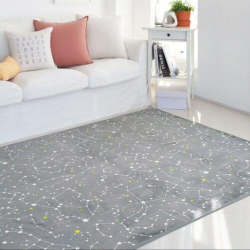 Gray Constellation Print large Area Carpet Modern living room Mat/Rugs Home Coffee Table Bedroom Room Bay Window Bedside Carpet