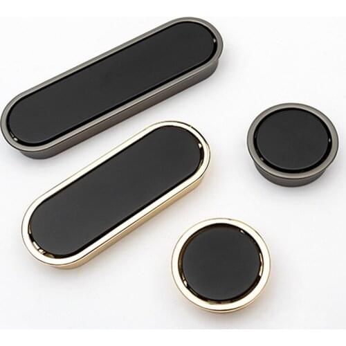 Golden Black Hidden Cabinet Mobile Door Handle Tatami Invisible Gray Wardrobe Drawer Knob Non Perforated Furniture Decoration