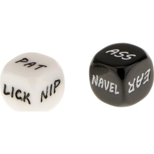 1 Pair Erotic Dice Game Toy For Bachelor Party Fun Adult Couple Gift