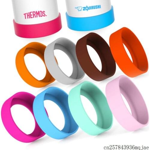 100pcs Water Cup Mat Silicone Sleeve Vacuum Cup Bottom Ring Wear Resistant Shatter Resistant Bottom Cover Coaste