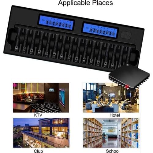 16 Slots LCD Display Smart Battery Charger For AA/AAA 1.2V Ni-MH Ni-Cd Rechargeable Battery