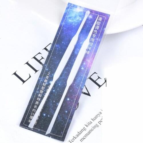 2Pcs UV Resin Mold Silicone Stirrers Spoon DIY Casting Jewelry Tools Kit