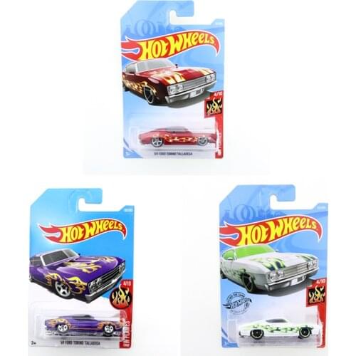2019-32 Original Hot Wheels Mini Alloy Coupe 69 FORD TORINO TALLADEGA 1/64 Metal Diecast Model Car Kids Toys Gift