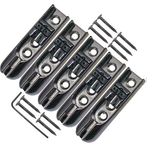 5 strings zinc alloy bass Bridge Split guitar strings Bridge black Electric bass guitar Bridge guitar parts