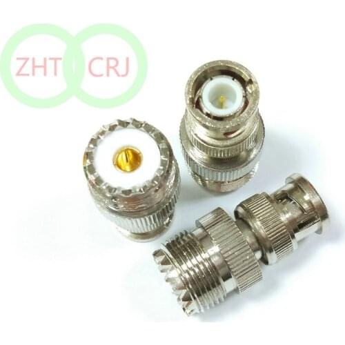 50pcs Adapter UHF SO239 female jack to BNC male plug RF connector