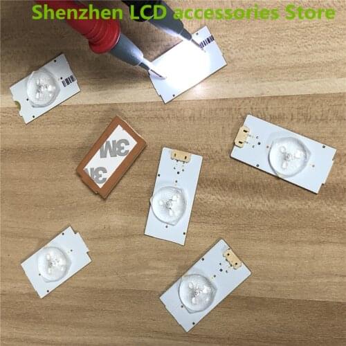 50Pieces/lot 3V Large lens LED lamp bead granular lamp Bar LCD TV back LED light Strip retrofit universal lamp bead 100%NEW