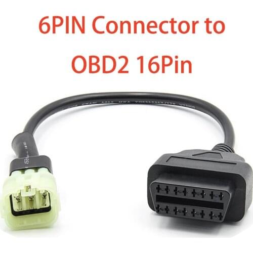OBD2 6PIN Connector to 16Pin Adapter Cable for For K-T-M Motorcycles 2011~2017 Motorbikes ECU 6pin Cable
