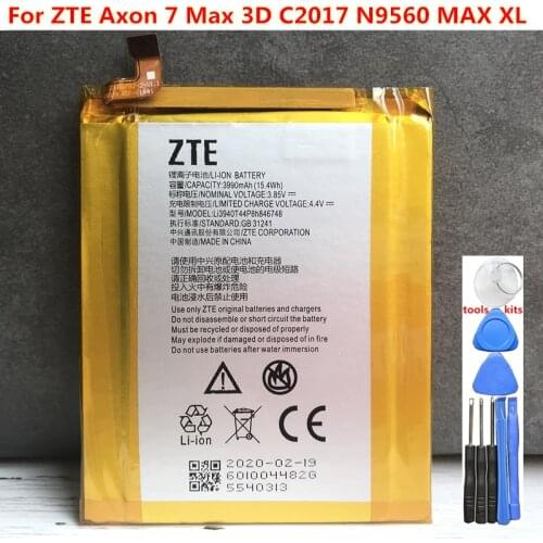 New Original High Quality 3990mAh Li3940T44P8h846748 Battery For ZTE Axon 7 Max 3D C2017 N9560 MAX XL Mobile Phone Batteries