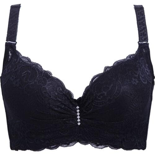 Women Female Sexy Bralette Lace Underwear Push Up Bras 80 85 90 95 100 Intimates Lace Bra Lingerie Big Size