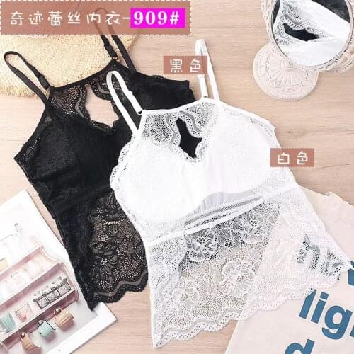 3D Sexy Lingerie Seamless Sport Bra U Type Backless Strapless Top Bra Push Up Bralette Brassiere Women Underwear lace long girl