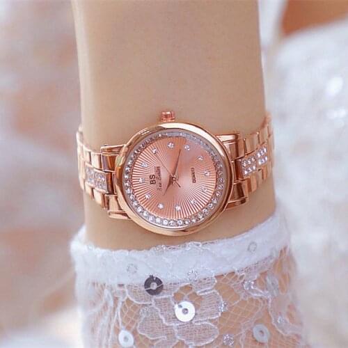 Women Watchestop Brand Luxury Diamond Golden Watch for Women Business Dress Watch Casual Quartz Watch Clock Relojes Mujer