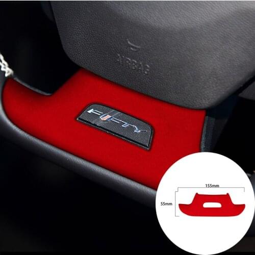 For Chevrolet Camaro 2016-2020 Alcantara Suede Wrap Car Steering Wheel Panel Strip Cover Trim Sticker Internal Accessories