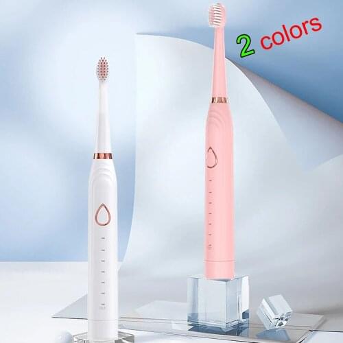 Electric Toothbrush Rechargeable Sonic Toothbrush Buy One Get 4 Free heads 6 Mode Travel Toothbrush with 4 Brush Head Gift
