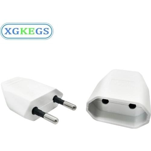 EU Plug Male Female electrical adapter AC Power Connector Plug with Socket Power Cord Convertor Rewire Plug adapter 2.5A 250V