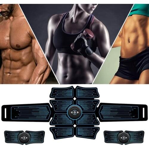 Muscle Electro Stimulator EMS ABS Electrostimulator Abdominal Electric Massager Training Apparatus Fitness Machine Building Body