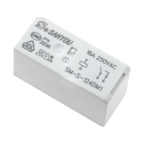 HOT 24V relay SM-S-124DM1 SM S 124DM1 SMS124DM1 DC24V 24VDC 24V 16A 250VAC 6PIN