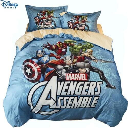 The Avengers comforter bedding sets boy adult 3d 100% cotton bed linens spiderman quilt cover single twin queen full size Marvel
