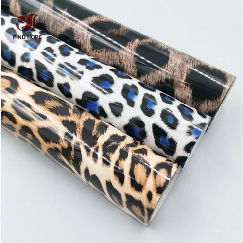Leopard Pattern TPU Heat Transfer Vinyl Iron-on HTV Heat Press Cricut Film For DIY T-Shirt LOGO Clothing Shoe Sticker
