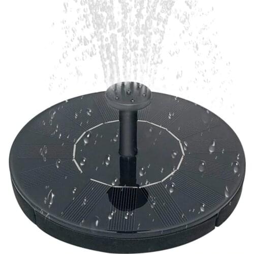 Mini Round Solar Fountain Garden Water Fountain Pool Pond Decoration Solar Panel Powered Fountain Water Pump Garden Decoration